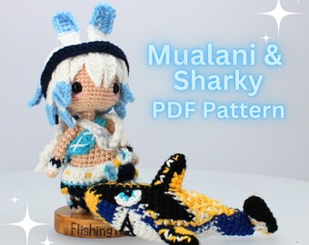 Mualani and Sharky Amigurumi Pattern Bundle