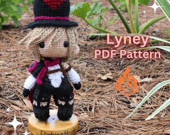 Patrón de peluche amigurumi Lyney