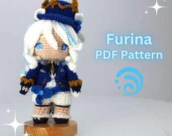かぎ針編みPDFパターン：「FURINA」ちびあみぐるみ - Etsy 日本