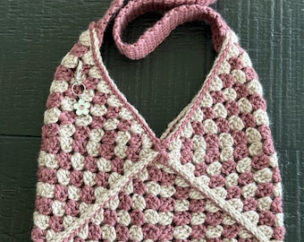 Borsa a tracolla all'uncinetto - Punto nonna