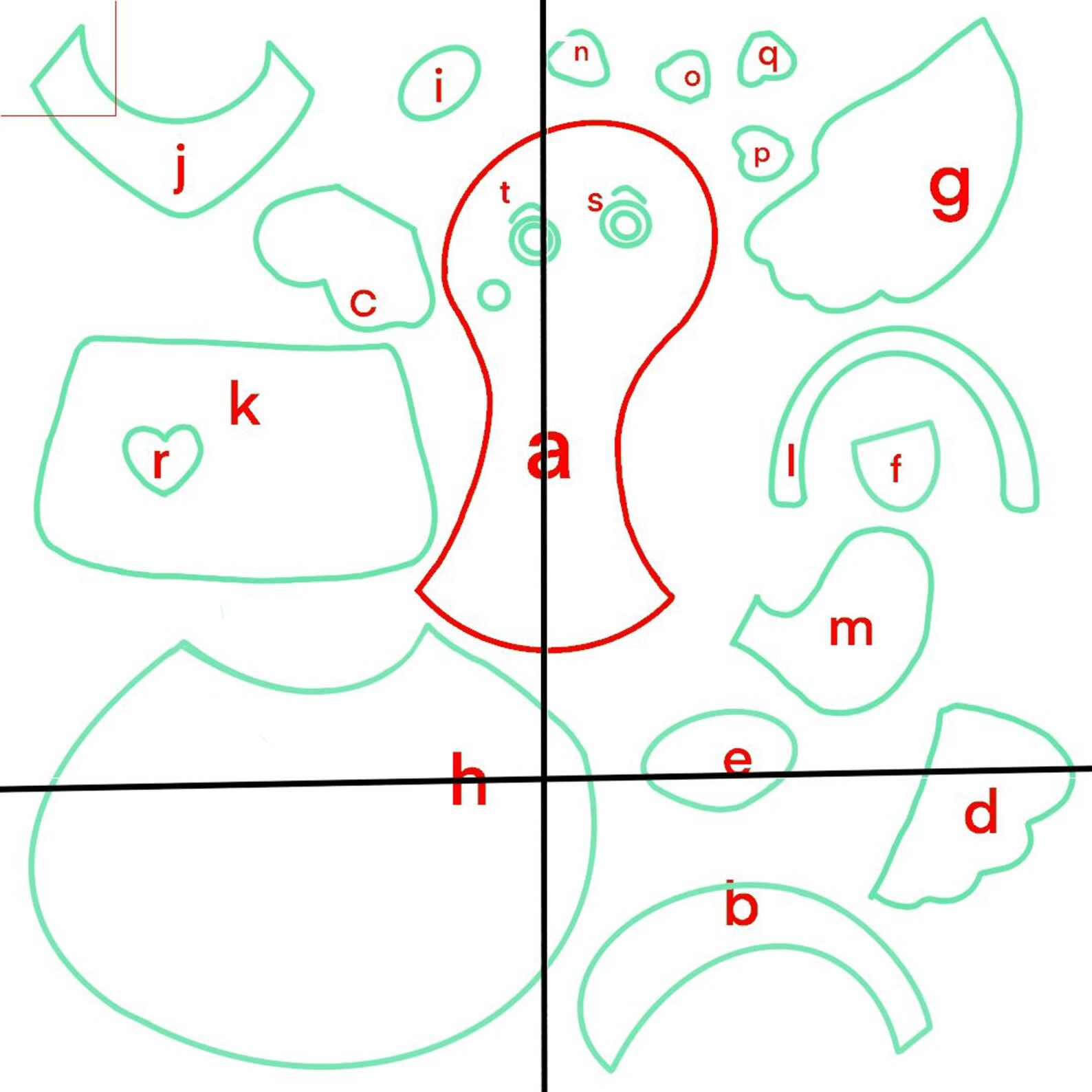 Silly Pattern Block Charming Cottagecore Silly Goose Appliqué Patch - PDF Sewing Pattern ...