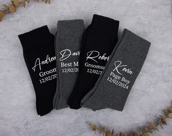 Personalized Wedding Socks, Best Man Socks, Groomsman Socks, Usher Socks, Father of the Groom Socks, Father of the Bride Socks, Wedding Gift