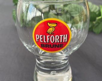 Vintage französisches Bierglas PELFORTH BRUNE 25 cl