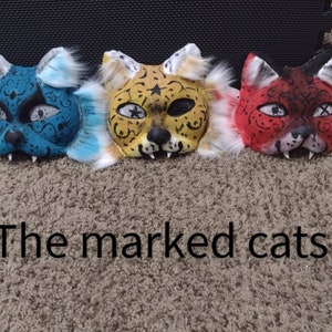 Premade cat masks, Therian mask [the marked cats] furry, therian, furry mask, therian mask