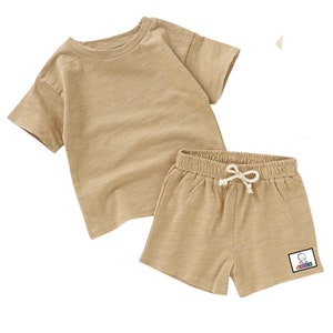 Clay - Everyday Easy Set <br> Kids Cotton Notch Co-ord Shorts Set