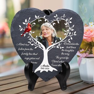 Personalized A Limb Has Fallen from The Family Cardinal Memorial Stone, Remembrance Sympathy Gifts, Memorial Gift for Loss