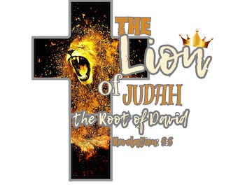 Löwe von judah Shirt Vorlage | Bibel Vers christlichen Sublimation Design religiösen png Löwe König Jesus Kind Gottes Kreuz svg christenheit