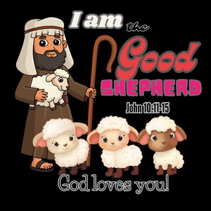I Am the Good Shepherd Template| Biblical Verse the Good Shepherd ...