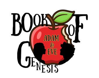 Adam und Eva Biblische Designs: PNG, SVG, Canva Vorlagen