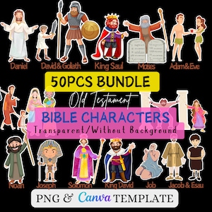 Bijbelse karakters bewerkbaar| Download personages uit het Oude Testament Afdrukbaar| Clip arts Direct downloaden, png