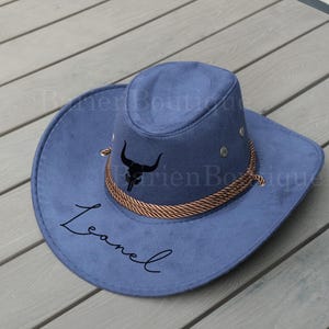 Bohemian Hat, Floral Carved Cowboy Hat, Party Cowboy Hat, Wide Brim Hat, Western Cowboy Hat, Personalized Cowboy Hat,Hat With Windproof Rope