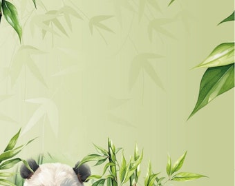 Papeterie Panda Paradise l DIN A4 l 20 feuilles l imprimées sur papier 90 g/m² de haute qualité