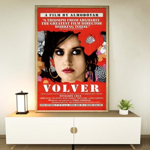 Volver (2006) Movie Poster, Home decoration, Festival gifts, Office decoration, Poster customization