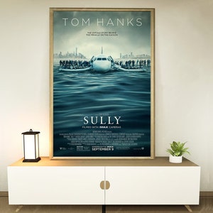 Sully (2016) Movie Poster, Home decoration, Festival gifts, Office decoration, Poster customization