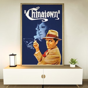 Chinatown (1974) Cartaz do filme, Decoração para casa, Presentes para festivais, Decoração para escritório, Personalização de pôsteres