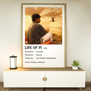 Life of Pi (2012) Movie Poster, Home decoration, Festival gifts, Office decoration, Poster customization
