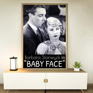 Baby Gesicht (1933) Film Poster, Dekoration, Festival Geschenke, Bürodekoration, Poster Anpassung