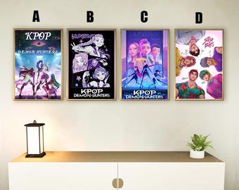 KPop Demon Hunters (2025) Movie Poster, Home decoration, Festival gifts, Office decoration, Poster customization, TV Poster, Retro poster
