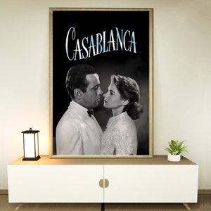 Casablanca Movie Poster, Home decoration, Festival gifts, Office decoration, Poster customization