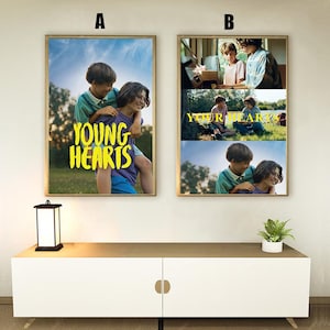 Póster de la película Young Hearts (2024), decoración del hogar, regalos de festivales, decoración de oficinas, personalización de pósteres