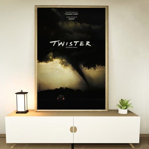 Twister (1996) Movie Poster, Home decoration, Festival gifts, Office decoration, Poster customization