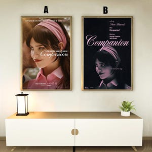 Companion (2025) Cartaz do filme, Decoração para casa, Presentes para festivais, Decoração para escritório, Personalização de pôsteres