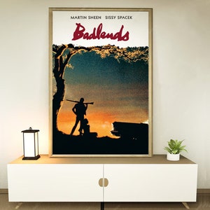 Badlands (1974) Cartaz do filme, Decoração para casa, Presentes para festivais, Decoração para escritório, Personalização de pôsteres
