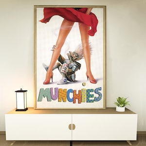 Munchies (1987) Movie Poster, Home decoration, Festival gifts, Office decoration, Poster customization