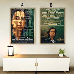 Pôster do filme I'm Still Here, Decoração para casa, Presentes para festivais, Decoração para escritório, Personalização de pôster, Pôster para TV