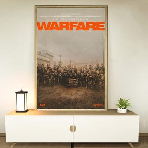 Cartaz do filme Warfare (2025), Decoração para casa, Presentes para festivais, Decoração para escritório, Personalização de pôsteres