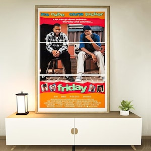 Friday (1995) Movie Poster, Home decoration, Festival gifts, Office decoration, Poster customization