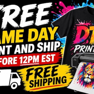 Custom DTF Gang Sheets, Ready To Press Heat Transfers