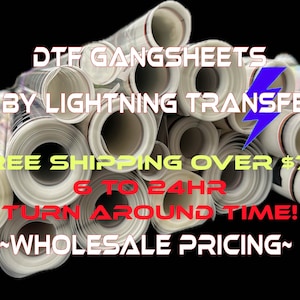 custom Iron on logo, Heat transfers, DTF, Direct To Film, HTV