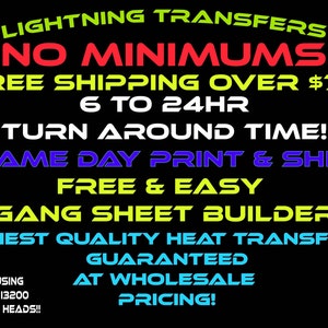 Custom DTF Heat Transfers: Ready to Press, Wholesale