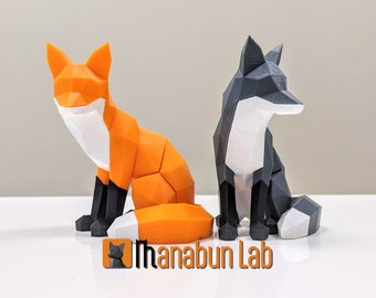 Low Poly Fox Puzzle Toy Art Magnet 3dprint STL Cute - Etsy