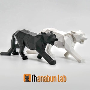 Low Poly Panther Puzzle Toy Art Magnet 3DPrint STL