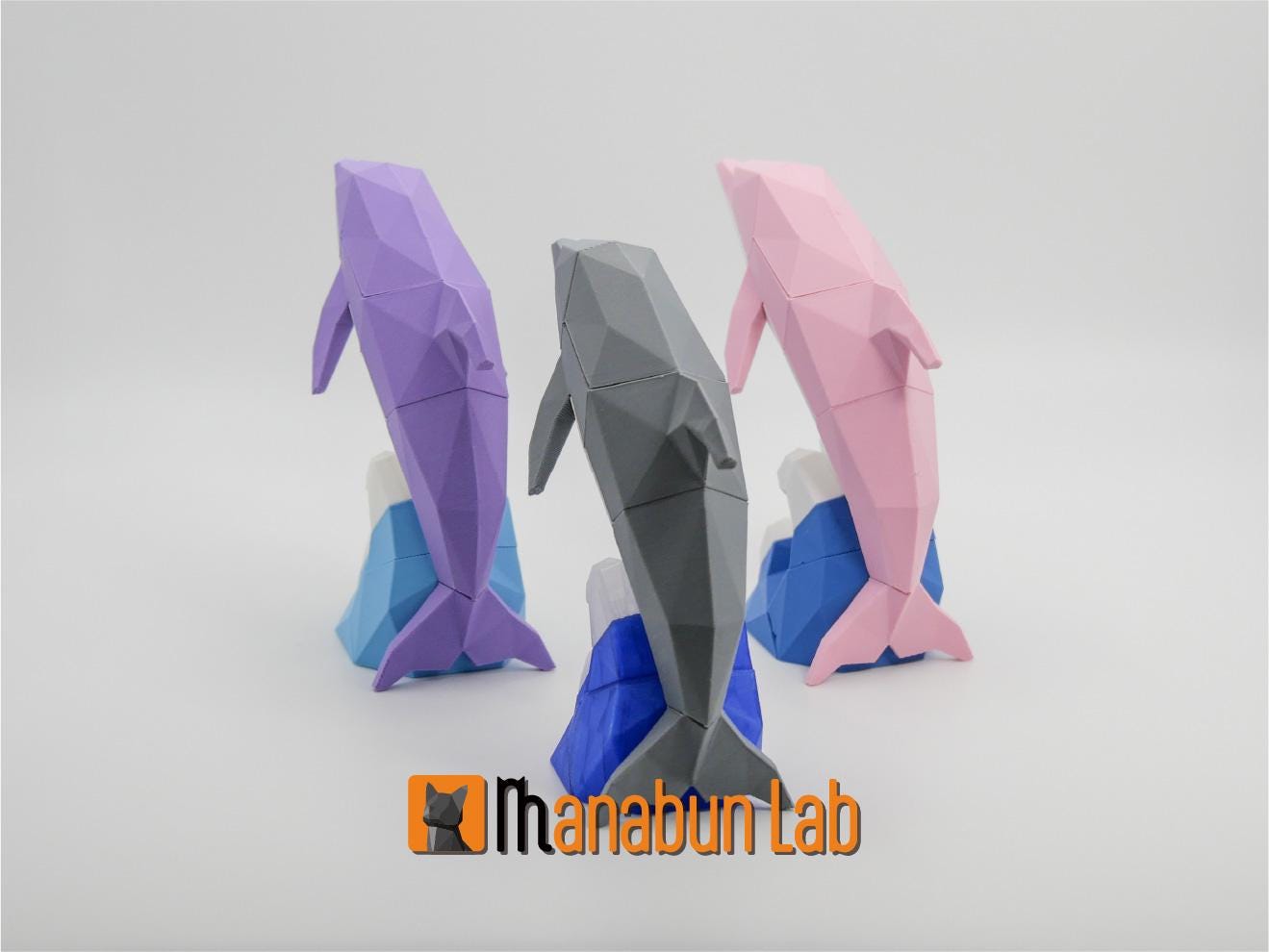Low Poly Dolphin Puzzle Toy Art Magnet 3dprint STL - Etsy