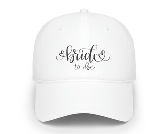 Bride to Be Low Profile Baseball Cap Bride hat Bride baseball hat Bride Squad hat Bachelorette hat Brides to be Hats