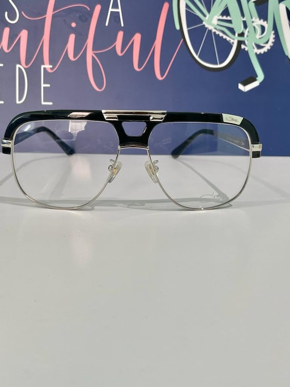 Vintage Cazal Eyeglasses Half Frame, Mod 986 Blac… - image 2