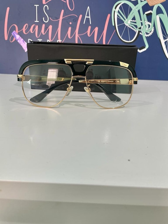 Vintage Cazal Eyeglasses Half Frame, Mod 986 Blac… - image 4
