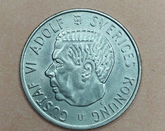 1964 SWEDEN 2 KRONER SILVER