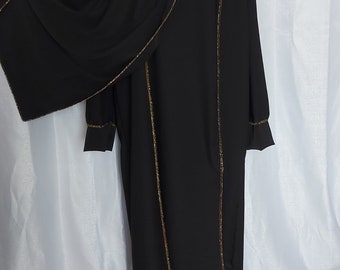 Abaya with integrated hijab