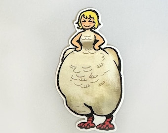 Done Meshy Chimken Phalin Sticker