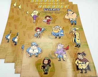 Advance Wars Commanding Officers - Sticker Sheet