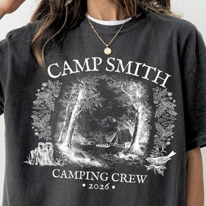 Custom Camping Comfort Colors Shirt, Personalized Family Camping Tee, Camping Crew 2026, Outdoor Shirts, Match Camp Shirt
