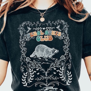 Magical Pregnancy Reveal to Sister Auntie Comfort Colors  Shirt Racoon Shirt Feral Aunt Shirt Pregnancy Reveal to Family Clothing Baby