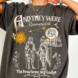 Lesbians Knightcore Comfort Colors shirt | The Sapphic Medieval Tee | Sapphic Lesbian Pride Tshirt | Gift for her Historians would call