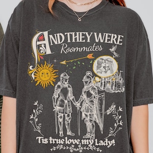 Lesbians Knightcore Comfort Colors shirt | The Sapphic Medieval Tee | Sapphic Lesbian Pride Tshirt | Gift for her Historians would call