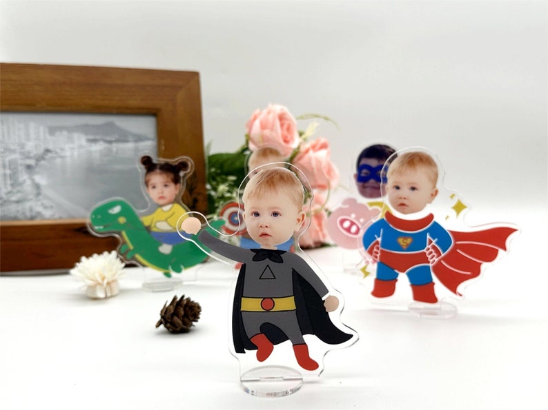 Custom Acrylic Funny Stand,custom Acrylic Baby Face Stand,personalize ...