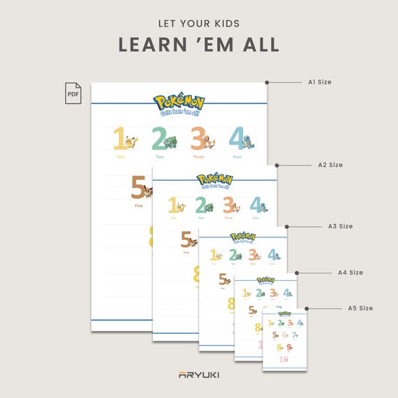 Number List Of All Pokemon